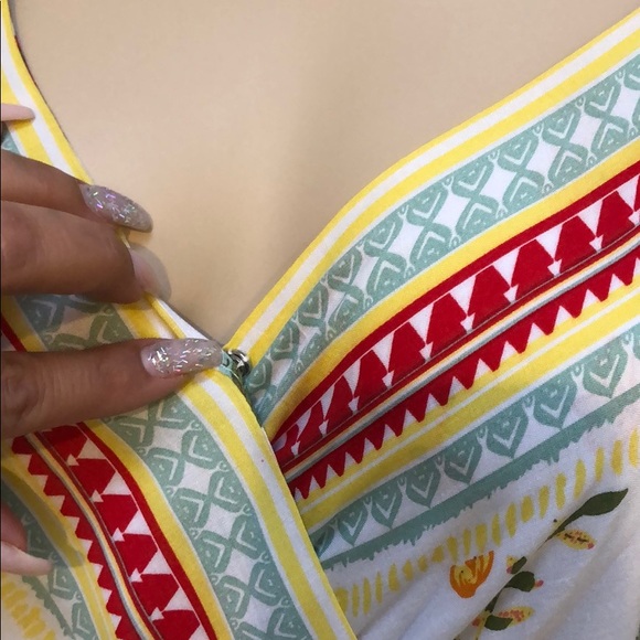 FLORAL PRINT MAXI BOHO DRESS - Picture 7 of 10